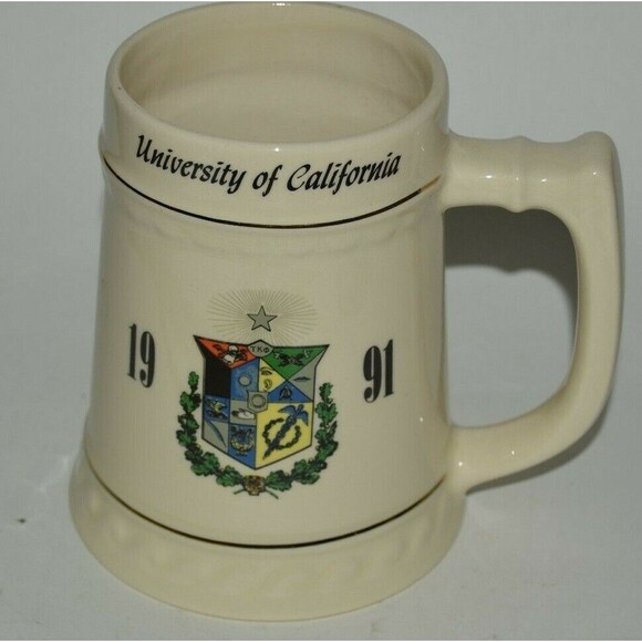 Vintage University of California TKO Fraternity Ceramic Beer Stein 1991 “JTJ” - Picture 1 of 7